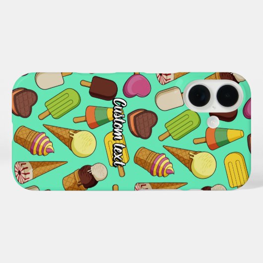 Achtergrond Ice Cream Case-Mate iPhone Case (Achterkant (horizontaal))