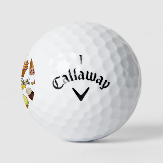 Achtergrond Ice Cream Golfballen (Logo)