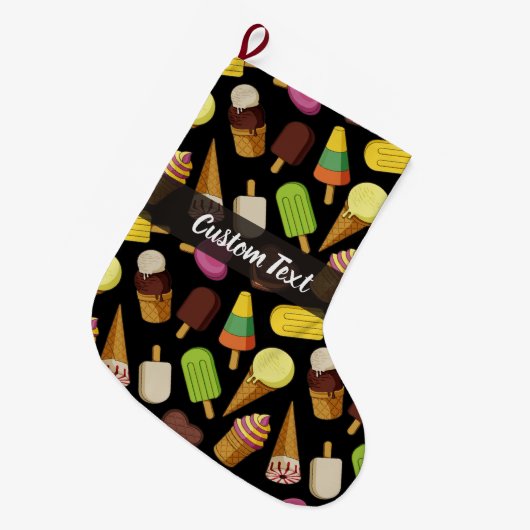 Achtergrond Ice Cream Grote Kerstsok (Voorkant (Hangend))
