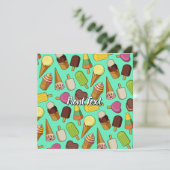 Achtergrond Ice Cream Kaart (Staand voorkant)