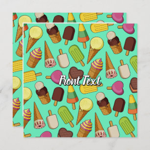 Achtergrond Ice Cream Kaart