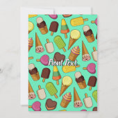 Achtergrond Ice Cream Kaart (Voorkant)