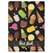 Achtergrond Ice Cream Klembord (Achterkant)
