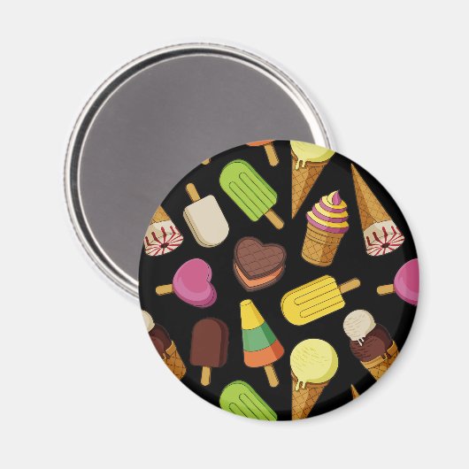 Achtergrond Ice Cream Magneet (Voorkant / Achterkant)