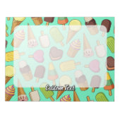 Achtergrond Ice Cream Notitieblok (Voorkant)