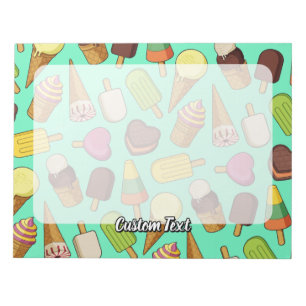 Achtergrond Ice Cream Notitieblok