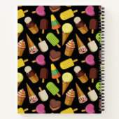 Achtergrond Ice Cream Notitieboek (Achterkant)