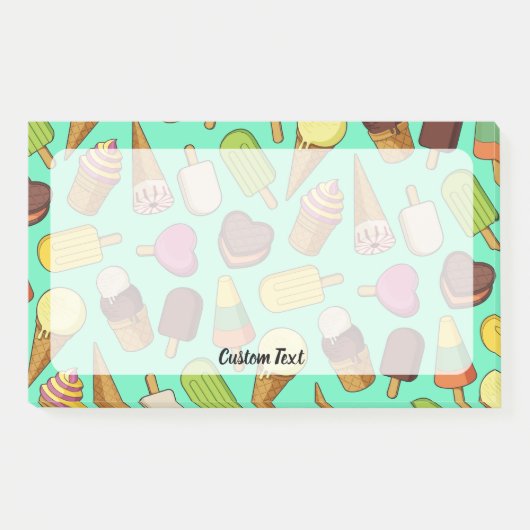 Achtergrond Ice Cream Post-it® Notes (Voorkant)