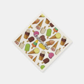 Achtergrond Ice Cream Servet (Hoek)