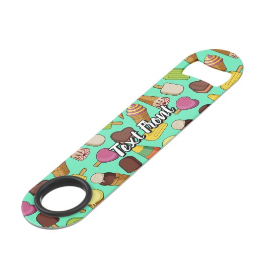 Achtergrond Ice Cream Speed Flessenopener (Voorkant Gekanteld)
