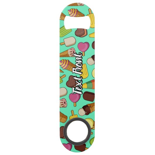 Achtergrond Ice Cream Speed Flessenopener (Voorkant)