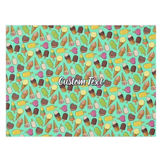 Achtergrond Ice Cream Tafelkleed (Voorkant (Horizontaal))