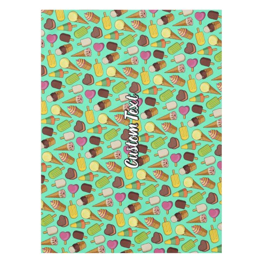 Achtergrond Ice Cream Tafelkleed (Voorkant)