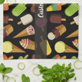 Achtergrond Ice Cream Theedoek (Gevouwen)