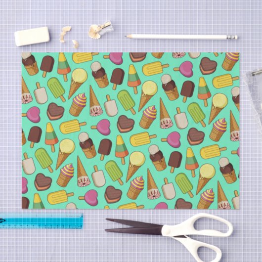 Achtergrond Ice Cream Tissuepapier (Craft)