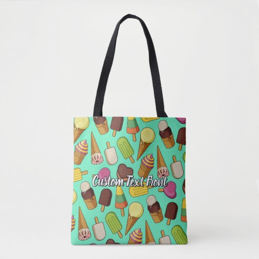 Achtergrond Ice Cream Tote Bag (Voorkant)