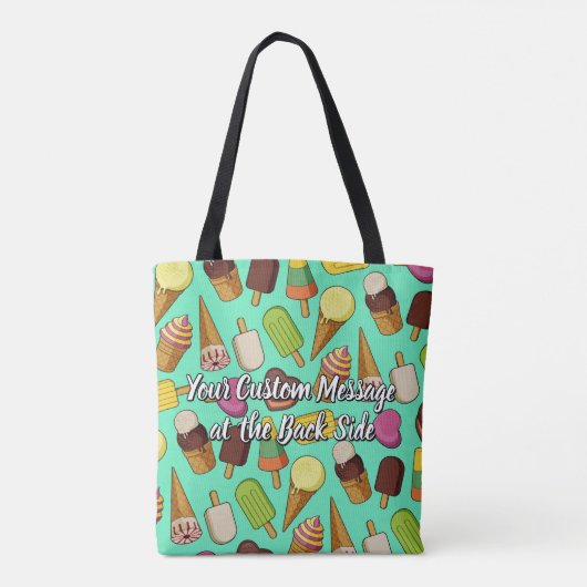 Achtergrond Ice Cream Tote Bag (Achterkant)