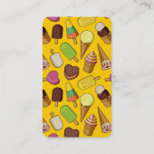 Achtergrond Ice Cream Visitekaartje (Achterkant)