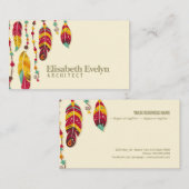 Achtergrond in Boho-stijl Visitekaartje (Voorkant / Achterkant)