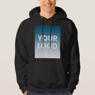 Achtergrond in elke kleur Witte gradiënt & uw lo Hoodie