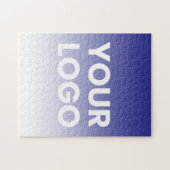 Achtergrond in elke kleur | Witte gradiënt & uw lo Legpuzzel (Horizontaal)