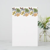 Achtergrond in het najaar briefpapier (Staand voorkant)