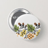 Achtergrond in het najaar ronde button 5,7 cm (Voorkant /achterkant)