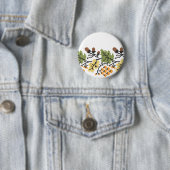 Achtergrond in het najaar ronde button 5,7 cm (In situ)