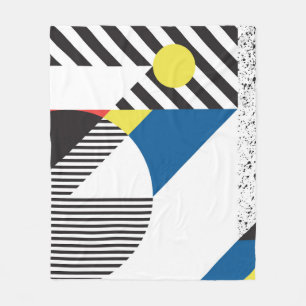 Achtergrond in retro moderne stijl fleece deken