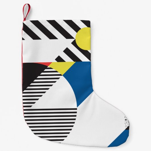 Achtergrond in retro moderne stijl kleine kerstsok (Voorkant)