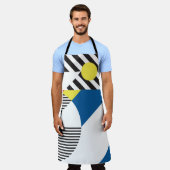 Achtergrond in retro moderne stijl schort (Gedragen)