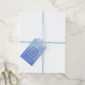 Achtergrond in waterverf cadeaulabel (Met Touw)