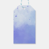 Achtergrond in waterverf cadeaulabel (Achterkant)
