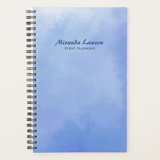 Achtergrond in waterverf planner (Voorkant)