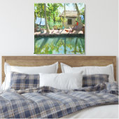 Achtergrond India Canvas Afdruk (Insitu (Slaapkamer))