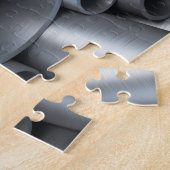 Achtergrond industriële metalen buizen legpuzzel (Zijkant)