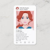 Achtergrond installagram Style Washi Visitekaartje (Voorkant)