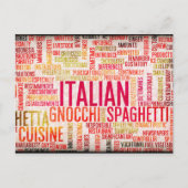 Achtergrond Italiaans menu Voedsel en Cuisine (Voorkant)