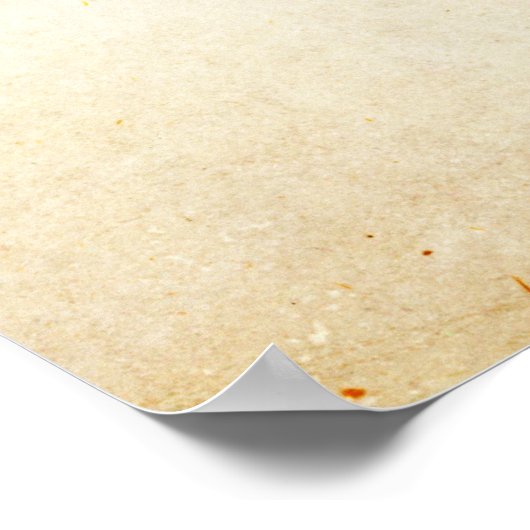 Achtergrond  Ivory Grunge Parchment Paper Poster (Hoek)