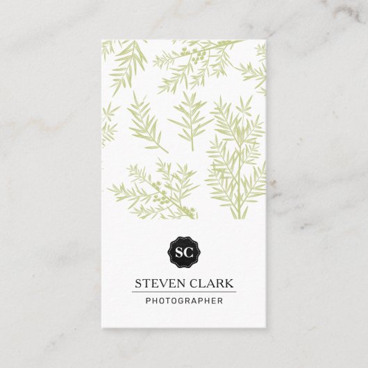 Achtergrond Juniper Branches Visitekaartje (Voorkant)