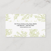 Achtergrond Juniper Branches Visitekaartje (Achterkant)