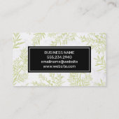 Achtergrond Juniper Branches zwart Lijst Visitekaartje (Achterkant)