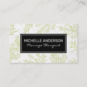 Achtergrond Juniper Branches zwart Lijst Visitekaartje