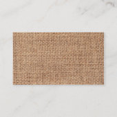 Achtergrond Jute Pattern Visitekaartje (Achterkant)