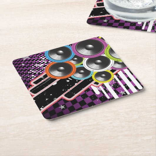 Achtergrond Kartonnen Onderzetters (Schuin)