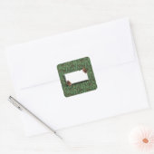 Achtergrond kerstbomen met Label (Envelop)