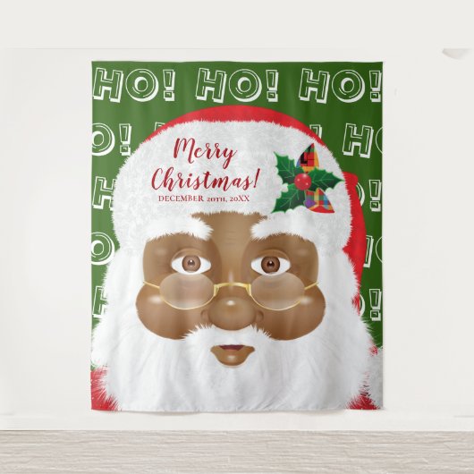 Achtergrond kerstfeestdag in Afrika Wandkleed (Voorkant)