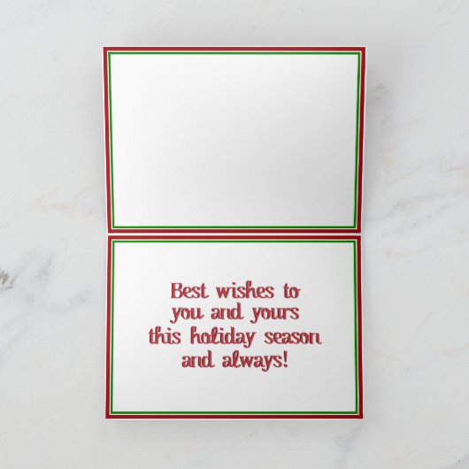 Achtergrond kerstrode baksteen feestdagen kaart (Binnen)