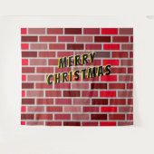 Achtergrond Kerststenen Wandkleed (Voorkant (horizontaal))