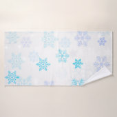Achtergrond kerstster badhanddoek (Badhanddoek)